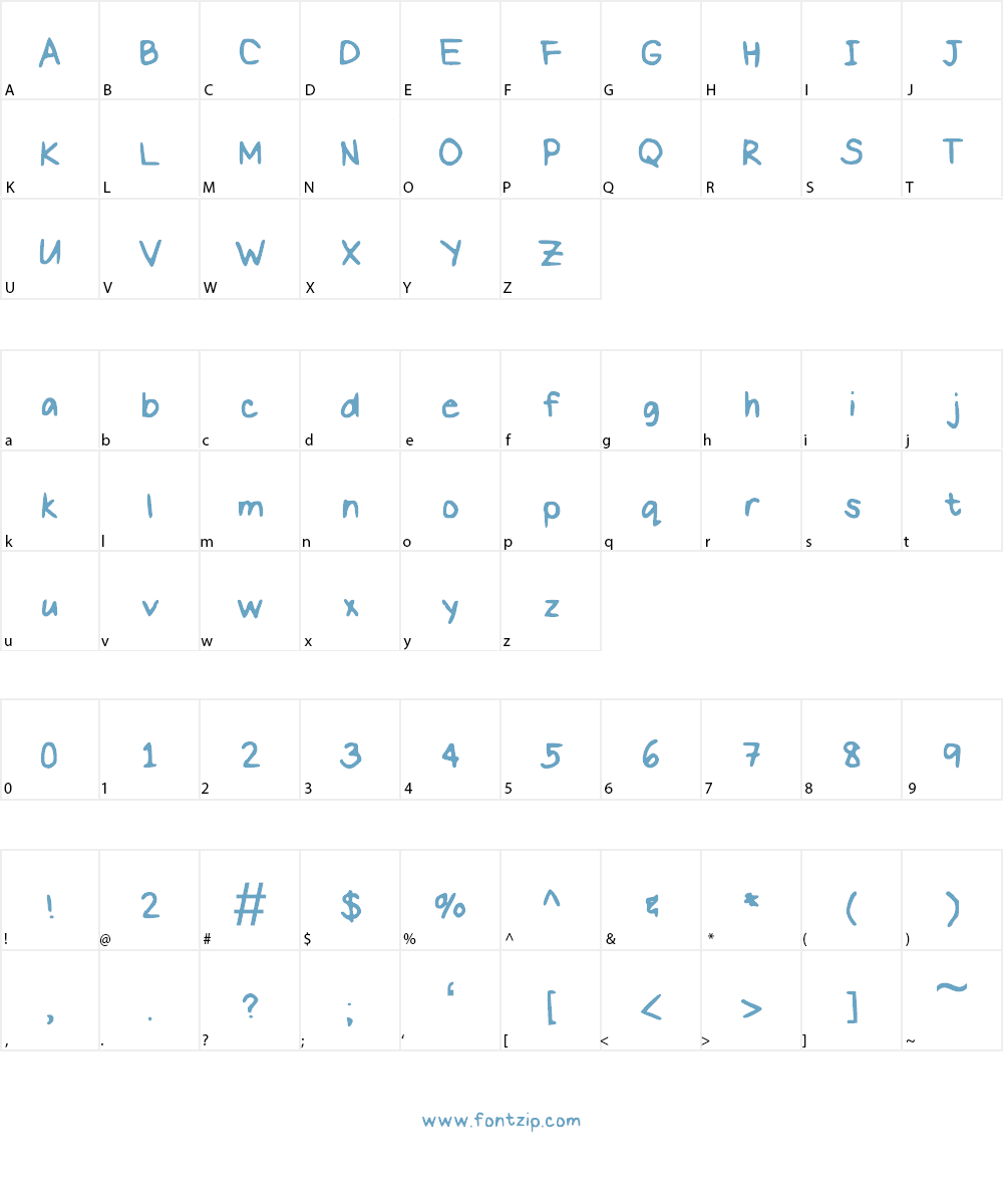Picture This Font Character